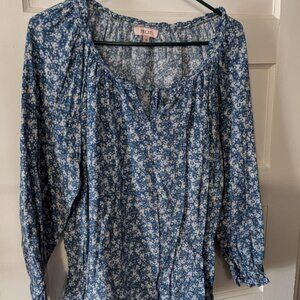 Perse Flower Blouse